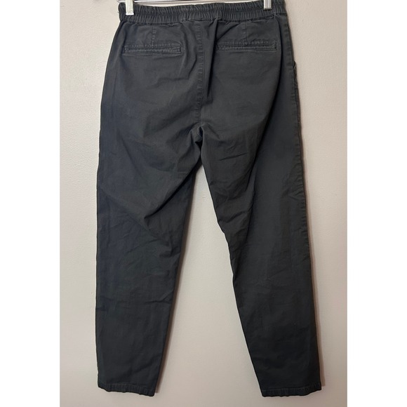 Pact Daily Twill Pants Womens Small Charcoal Gray Organic Cotton Stretch Relaxed - Picture 2 of 7